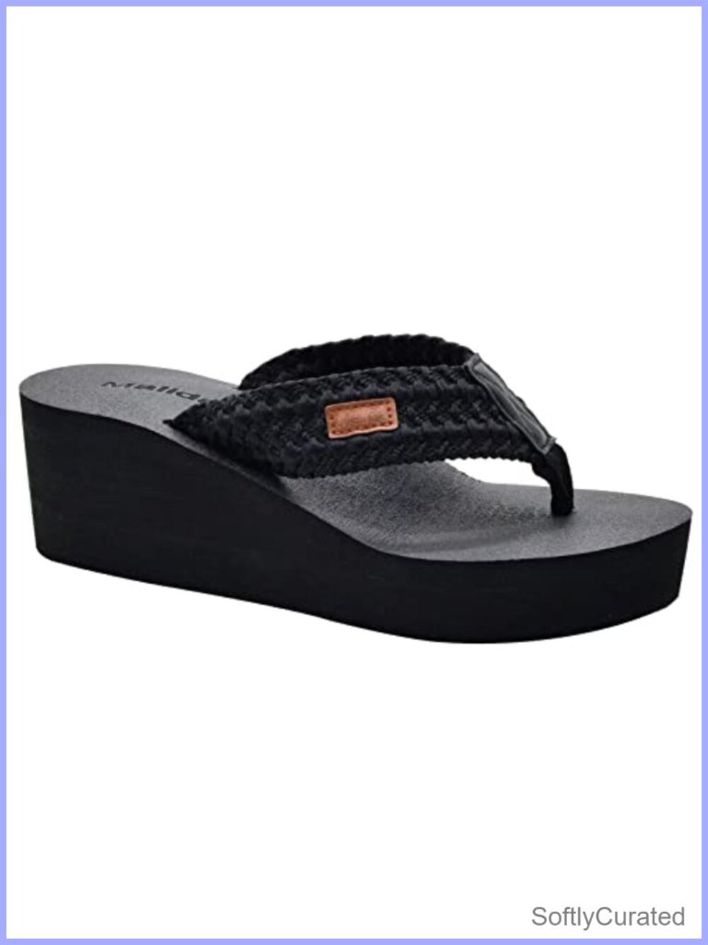 Womens Wedge Flip Flops Arch Support Memory Foam Platform Thong Sandals